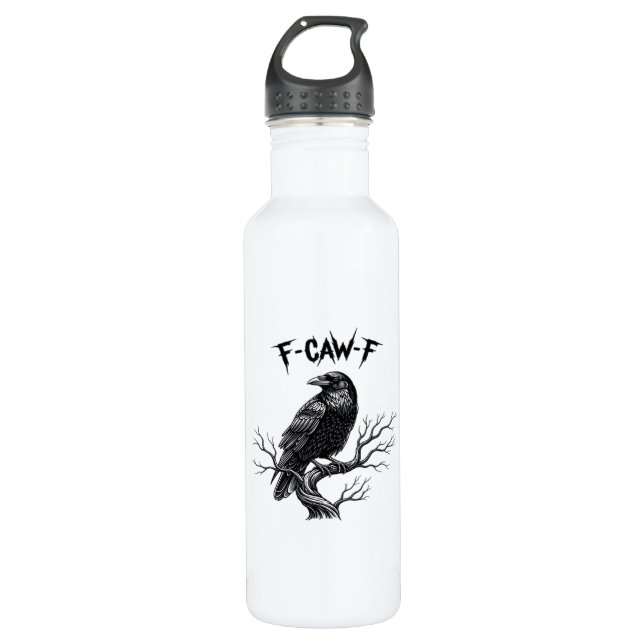 F Caw F Trendy Modern Style Stainless Steel Water Bottle (Front)