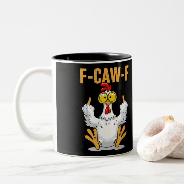 F-CAW-F Two-Tone COFFEE MUG (With Donut)