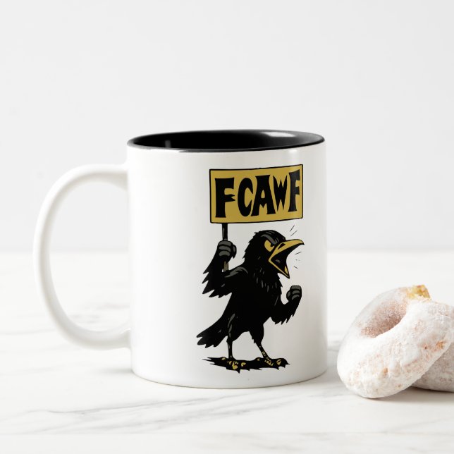 F-CAW-F Two-Tone COFFEE MUG (With Donut)