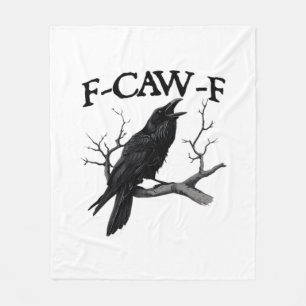 F Caw F Vintage Graphic Classic Fleece Blanket