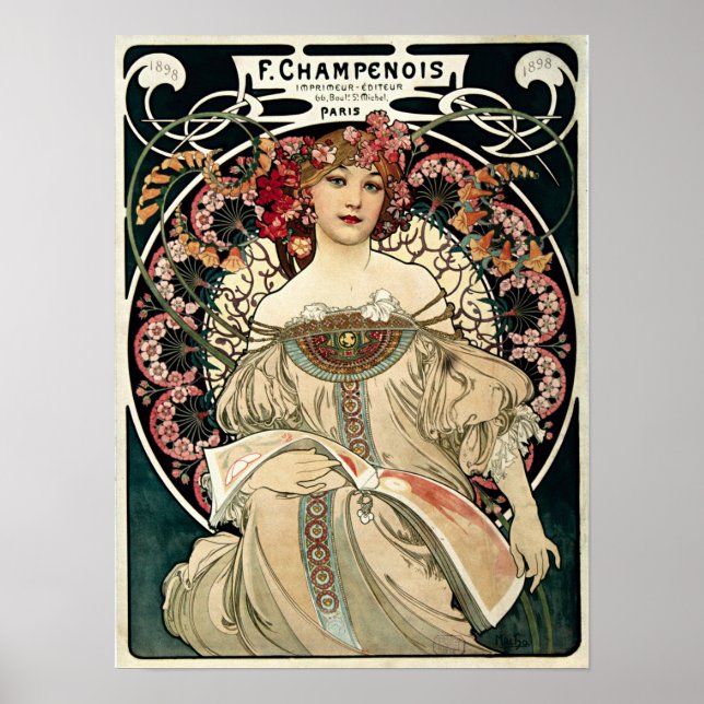F. Champenois by Alphonse Mucha Poster (Front)