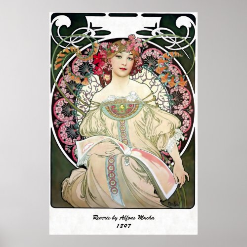 F Champenois Imprimeur_diteur by Alfons Mucha Poster