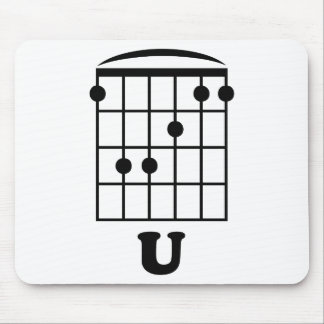 F Chord U Mouse Pad