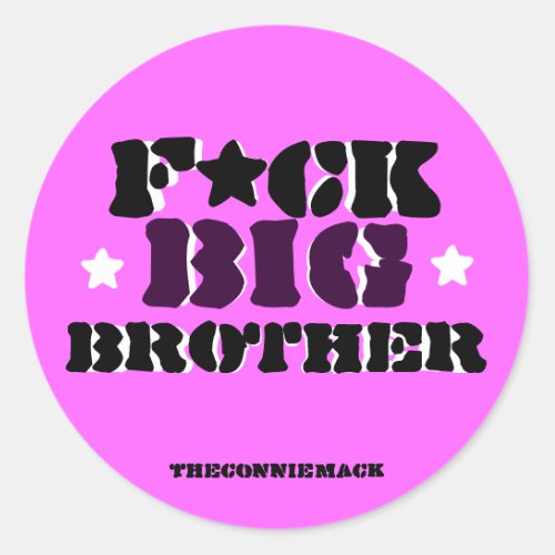 Fck Big Brother Sticker