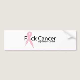 F*ck Breast Cancer Bumper Sticker