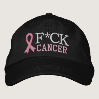 F*CK Breast Cancer Embroidered Baseball Cap