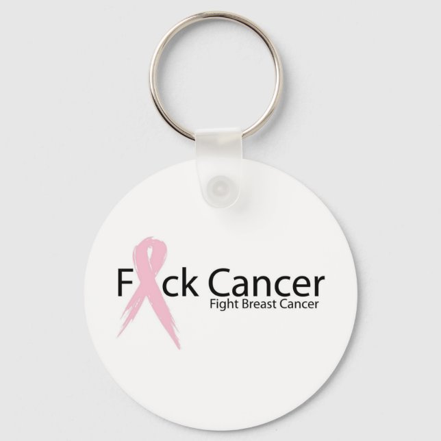 F*ck Breast Cancer Keychain (Front)