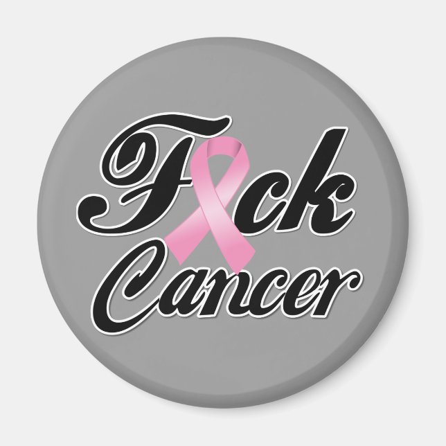 F*CK Breast Cancer Shirts Magnet (Front)
