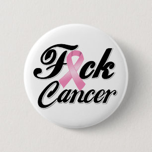 F*CK Breast Cancer Shirts Pinback Button