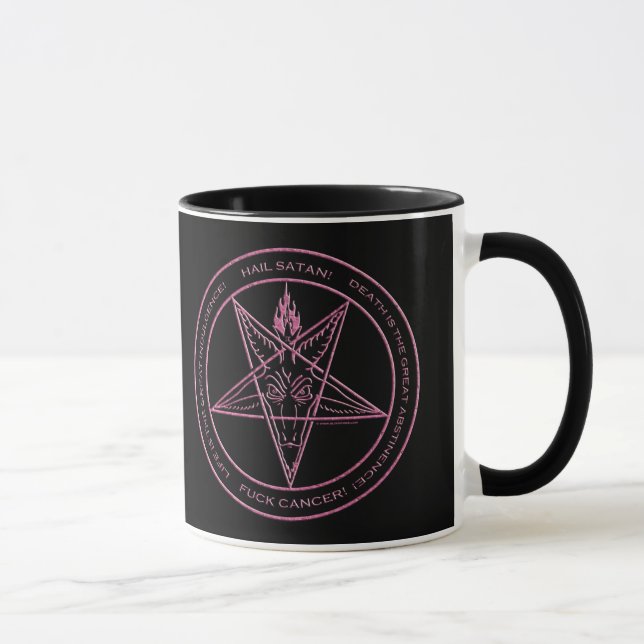 F*CK CANCER! Baphomet mug (Right)