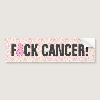 "F*CK CANCER" Breast Cancer Bumper Stickers