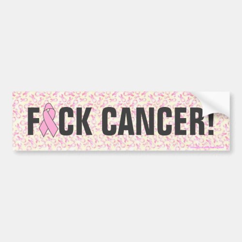 FCK CANCER Breast Cancer Bumper Stickers
