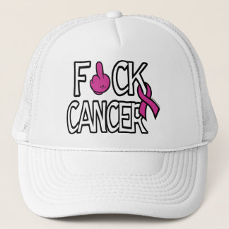 F#CK CANCER...Breast Cancer Trucker Hat