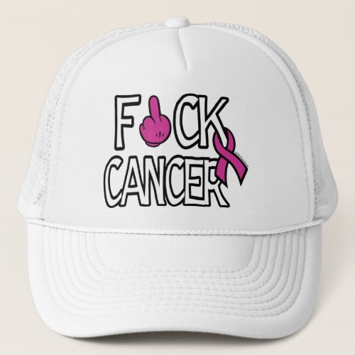 FCK CANCERBreast Cancer Trucker Hat