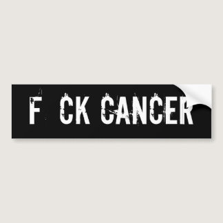 F CK CANCER BUMPER STICKER