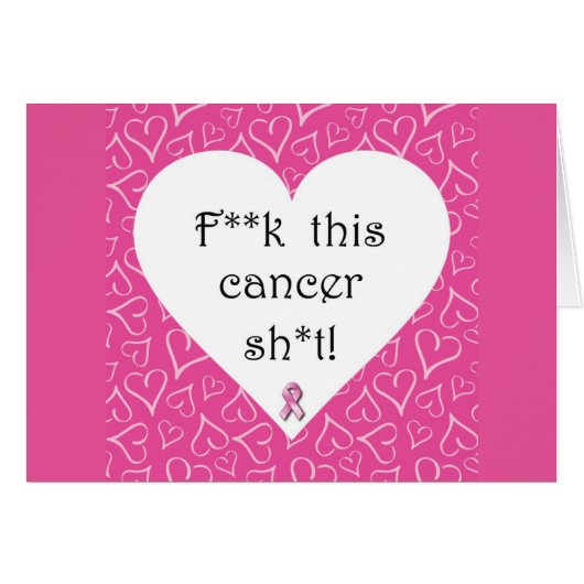 F*ck Cancer Card (Front Horizontal)