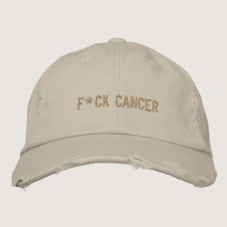F*CK CANCER EMBROIDERED BASEBALL CAP