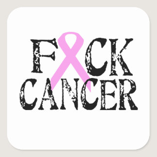 F*CK Cancer Square Sticker