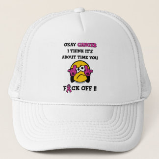 F#CK OFF...Breast Cancer Trucker Hat