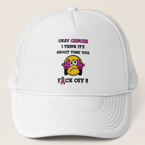 FCK OFFBreast Cancer Trucker Hat