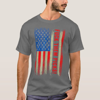 F ck Them Picks Les Snead USA Flag T-Shirt