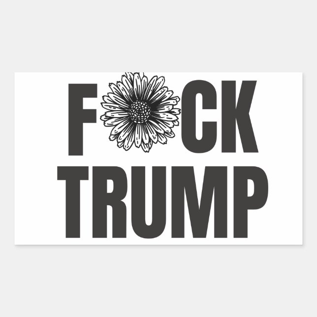F*ck Trump Stickers , Anti trump Stickers (Front)
