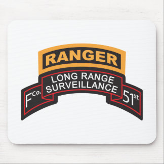 F Co 51st Infantry LRS Scroll, Ranger Tab Mouse Pad