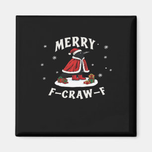 F-Craw-F Crow Christmas F-Caw-F Raven Christmas Cl Magnet