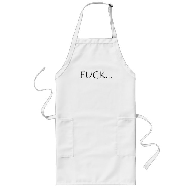 F....curse slang word T-Shirt Long Apron (Front)
