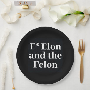 F* Elon Paper Plate