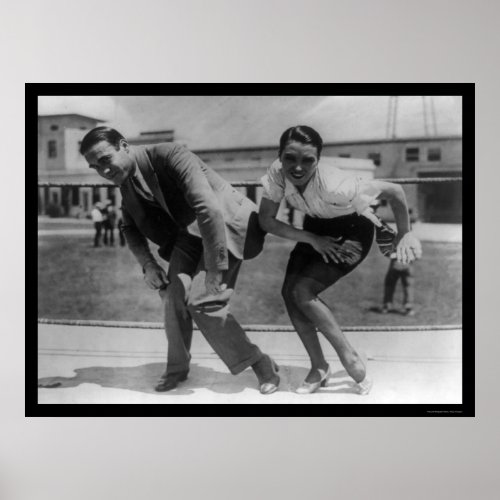 F Farnum Teaching an Actress the Charleston 1925 Poster