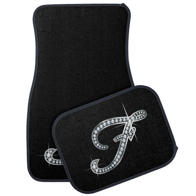 F Faux-"Diamond Bling" Car Mat (Set)