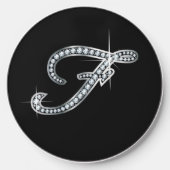 F Faux "Diamond Bling" Wireless Charger (Front)