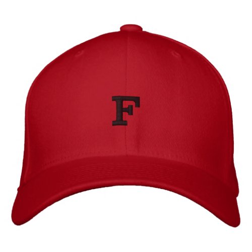 F Female Girl Princess Initial Monogram Letter_Hat Embroidered Baseball Cap