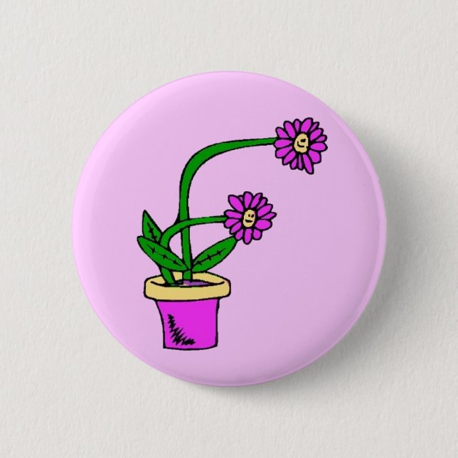 F- Flowers Monogram Button (Front)