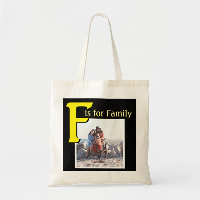 F for Family Tote Bag (Front)
