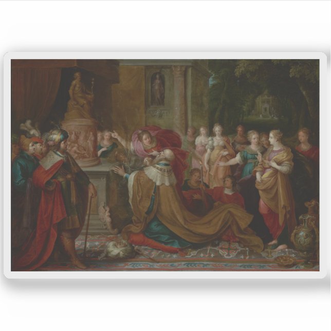 F. Francken the Younger - The Idolatry of Solomon Sticker (Front)