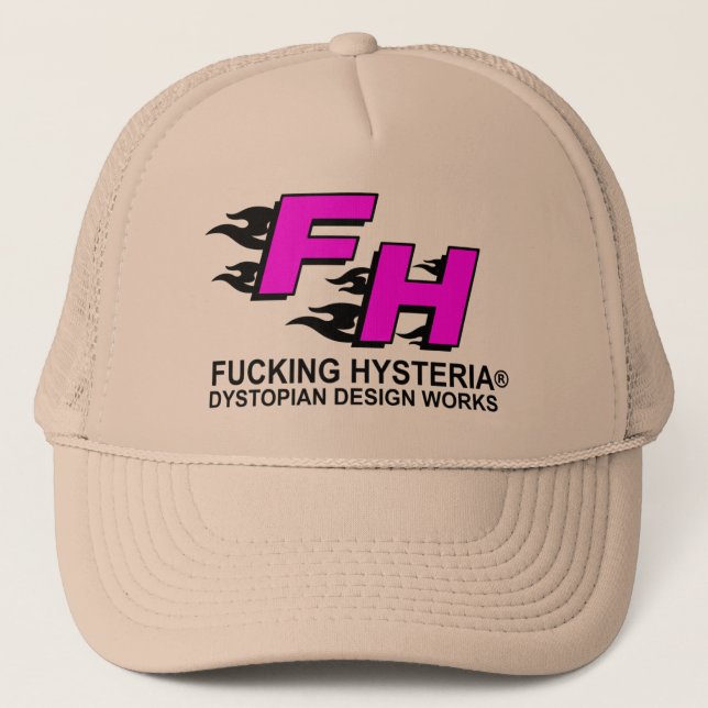 F_H FLAME TRUCKER TRUCKER HAT (EARTH) (Front)