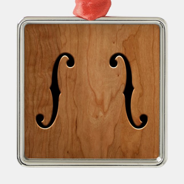 F-Holes -wg Metal Ornament (Front)