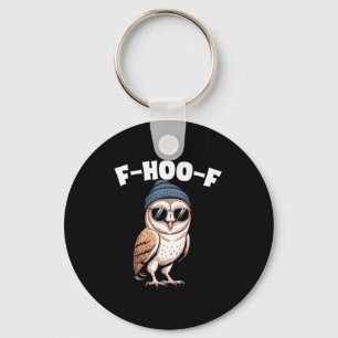 F-hoo-f Funny Bird Meme Graphic  Keychain