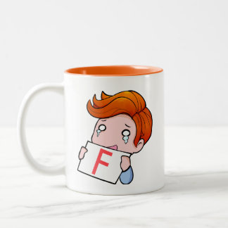 F In Chat Two-Tone Coffee Mug