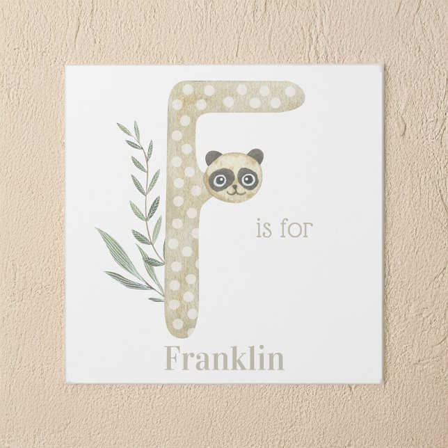 F is for Custom Name Animal Letter Art (Creator Uploaded)