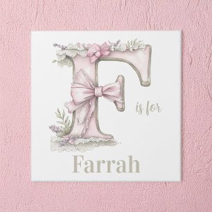 F is for Custom Name Whimsical Letter Art