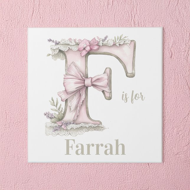 F is for Custom Name Whimsical Letter Art (Creator Uploaded)