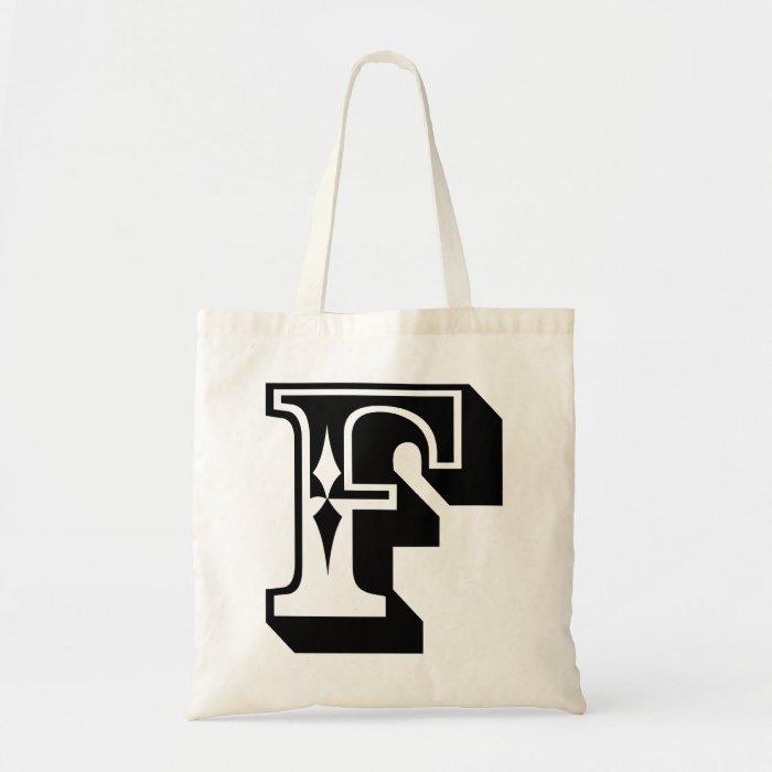 "F" is for FAIL   Alphabet Letter Tee Tote Bags