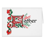 F is for Father Card (Front Horizontal)