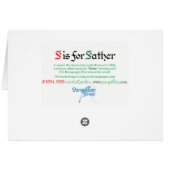 F is for Father Card (Back Horizontal)