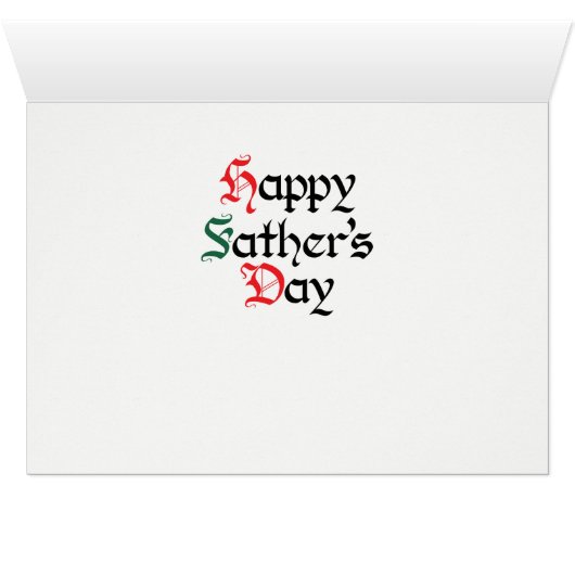 F is for Father Card (Inside Horizontal (Bottom))