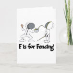 F is for Fencing Card
