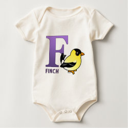F is for Finch Infant Organic Creeper
